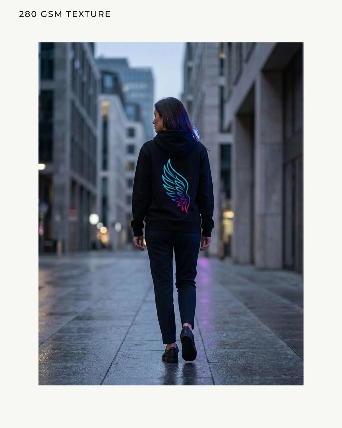 Ascend Wing Hoodie – Cyan/Magenta Hoodie Novawear