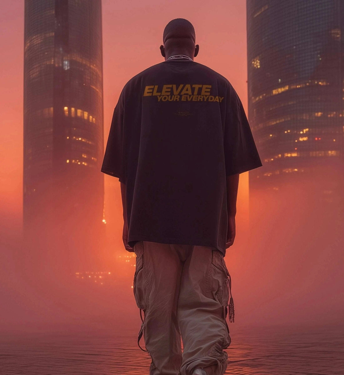 ELEVATE TEE – Backprint Edition Oversized T-Shirt Novawear