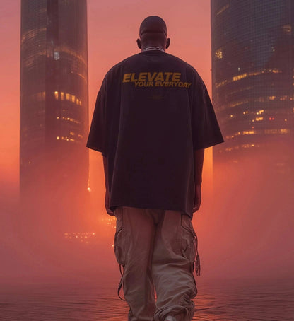 ELEVATE TEE – Backprint Edition Oversized T-Shirt Novawear
