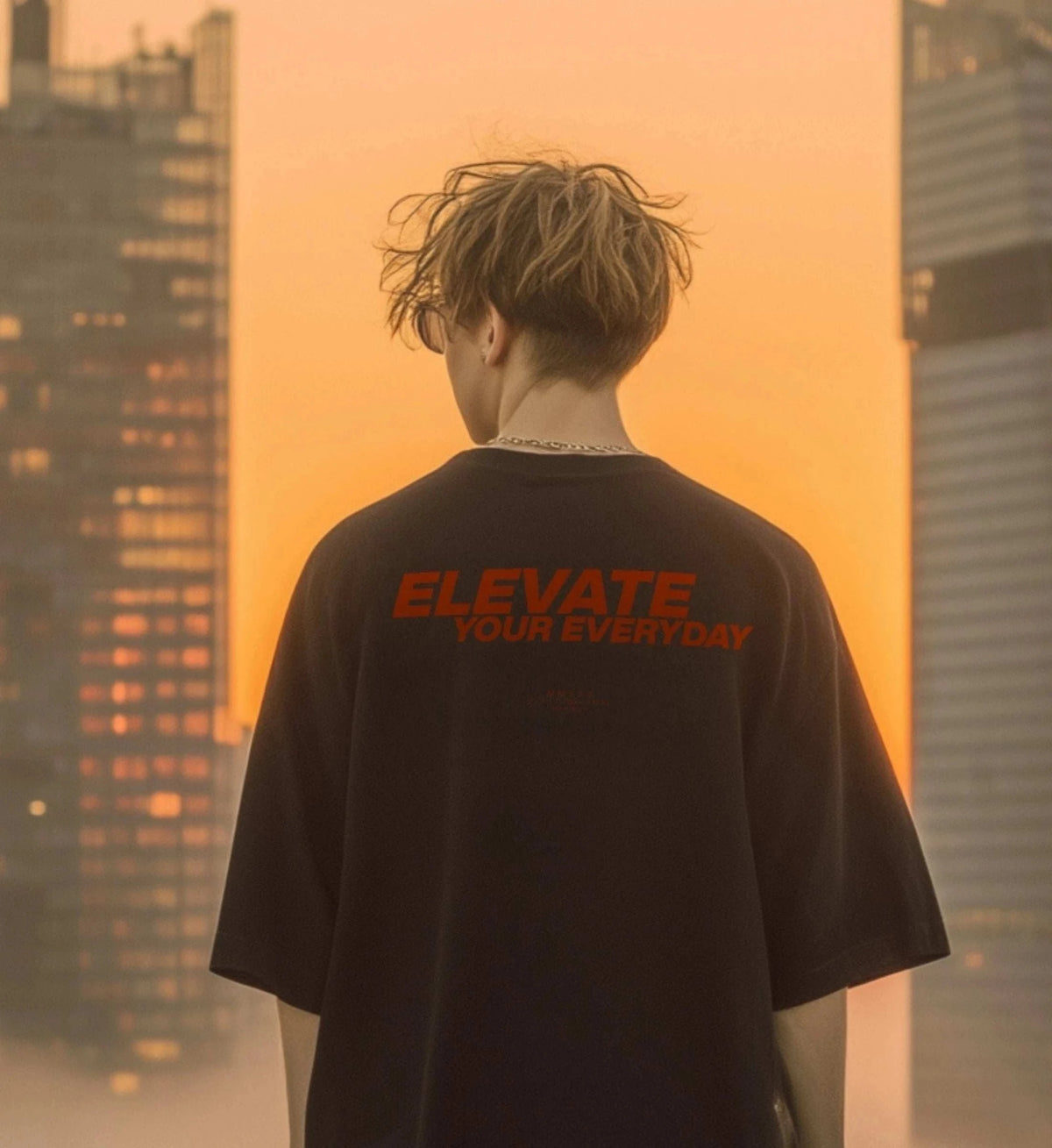 ELEVATE TEE – Backprint Edition Oversized T-Shirt Novawear