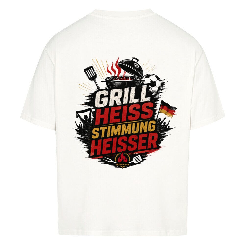 Grill heiß, Stimmung heißer Oversized Shirt T-Shirt Novawear