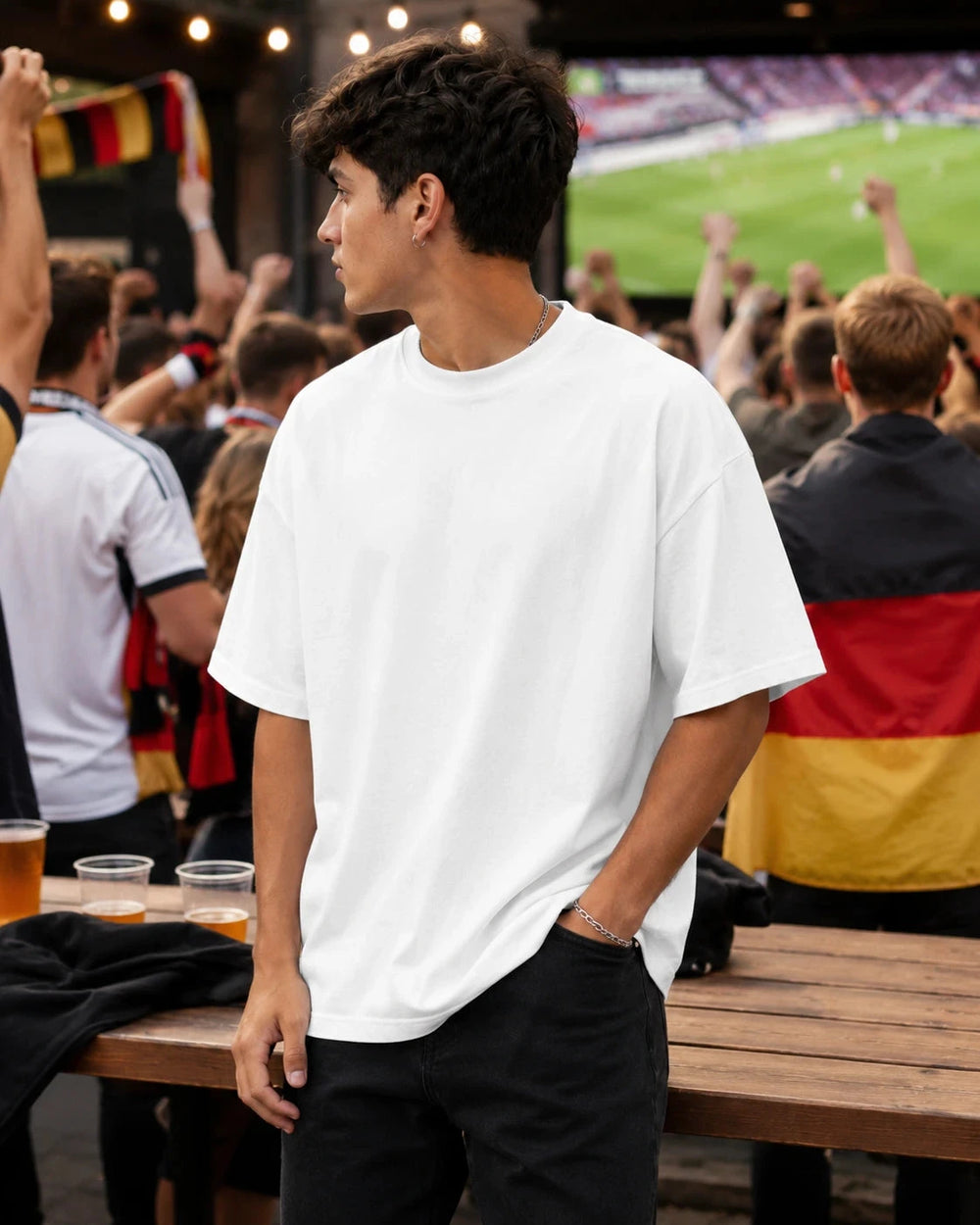 Grillen Gucken Durchdrehen Oversized Shirt Oversized T-Shirt Novawear