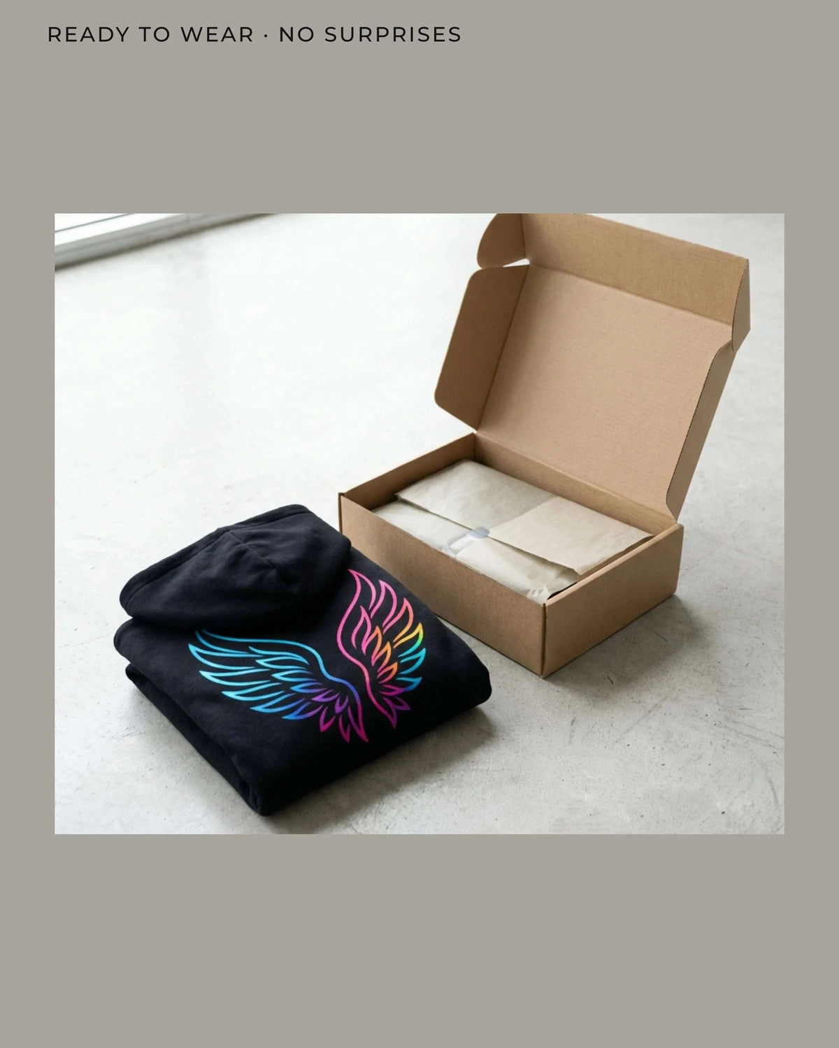 Icarus Wing Hoodie – Spectrum Oversized Hoodie Novawear