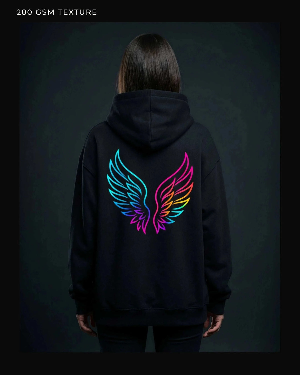 Icarus Wing Hoodie – Spectrum Oversized Hoodie Novawear