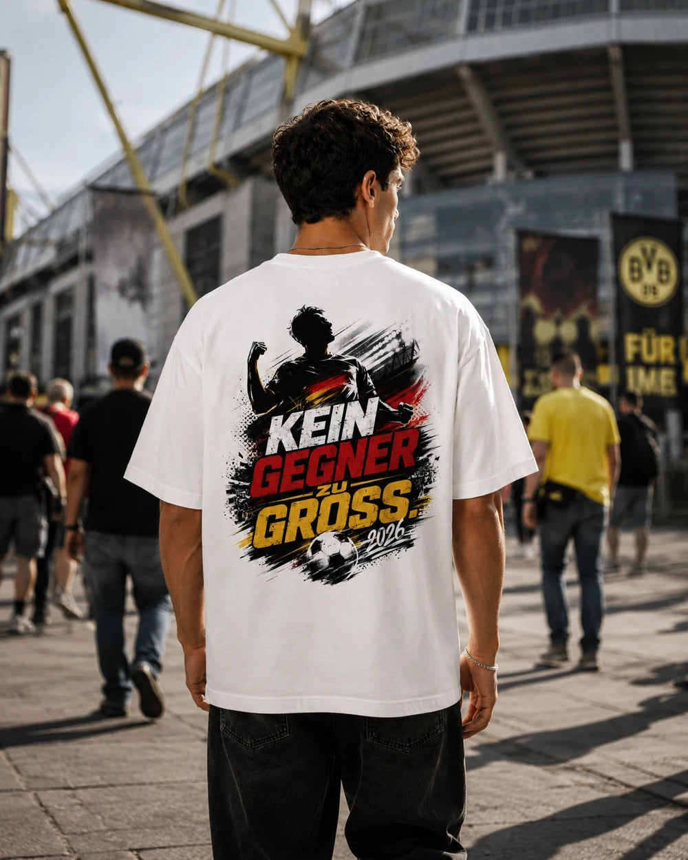 Kein Gegner zu groß 2026 Oversized Shirt Oversized T-Shirt Novawear