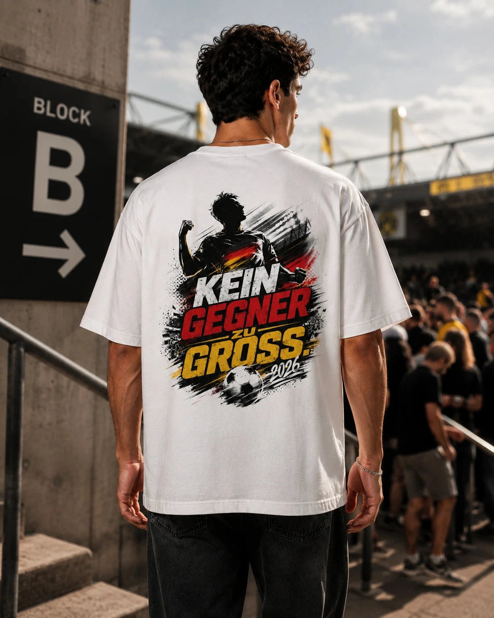 Kein Gegner zu groß 2026 Oversized Shirt Oversized T-Shirt Novawear