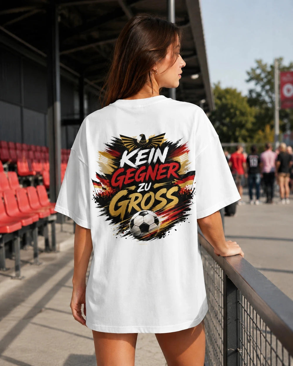 Kein Gegner zu groß Oversized Shirt Oversized T-Shirt Novawear