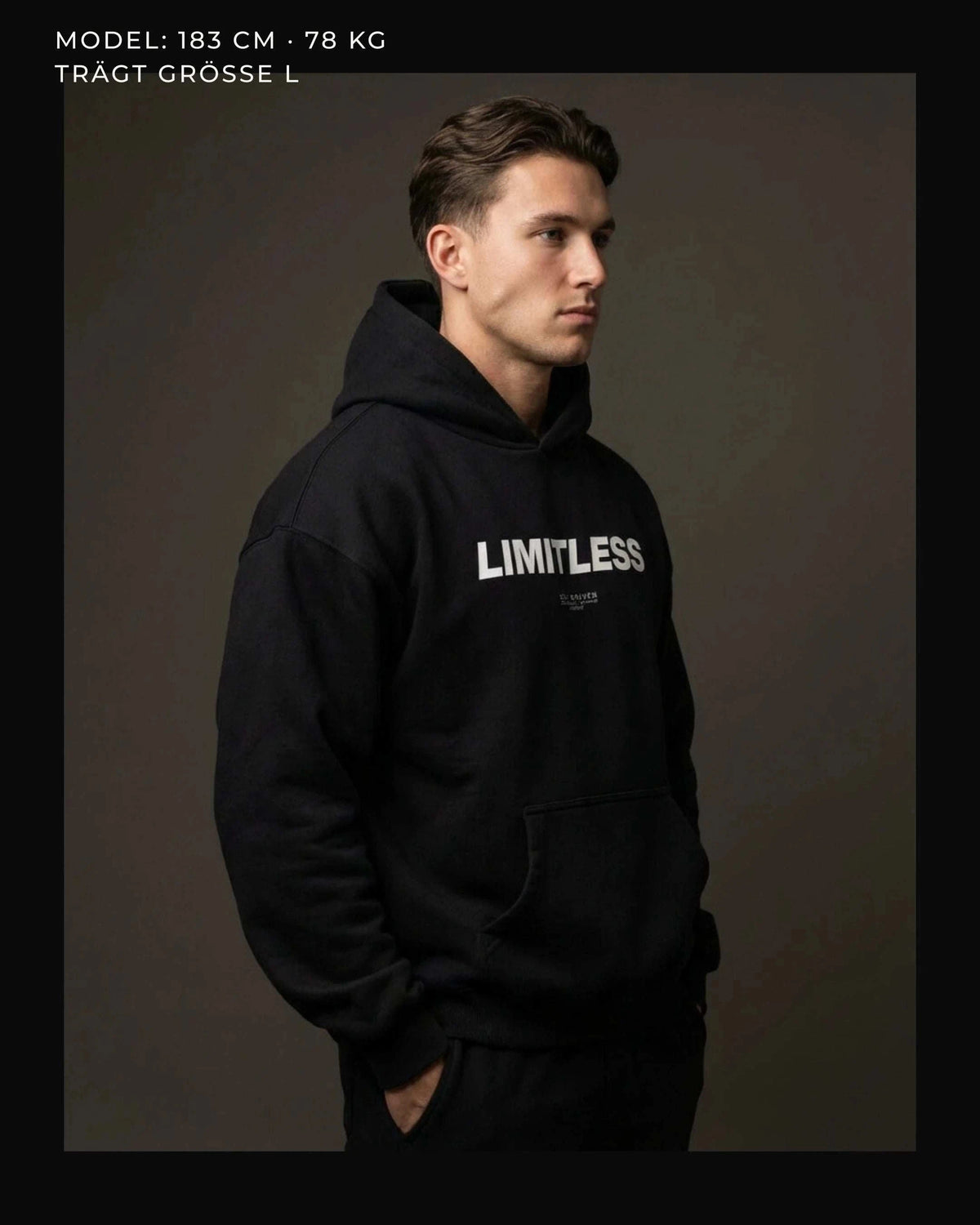 LIMITLESS SCRIPT HOODIE Oversized Hoodie Novawear