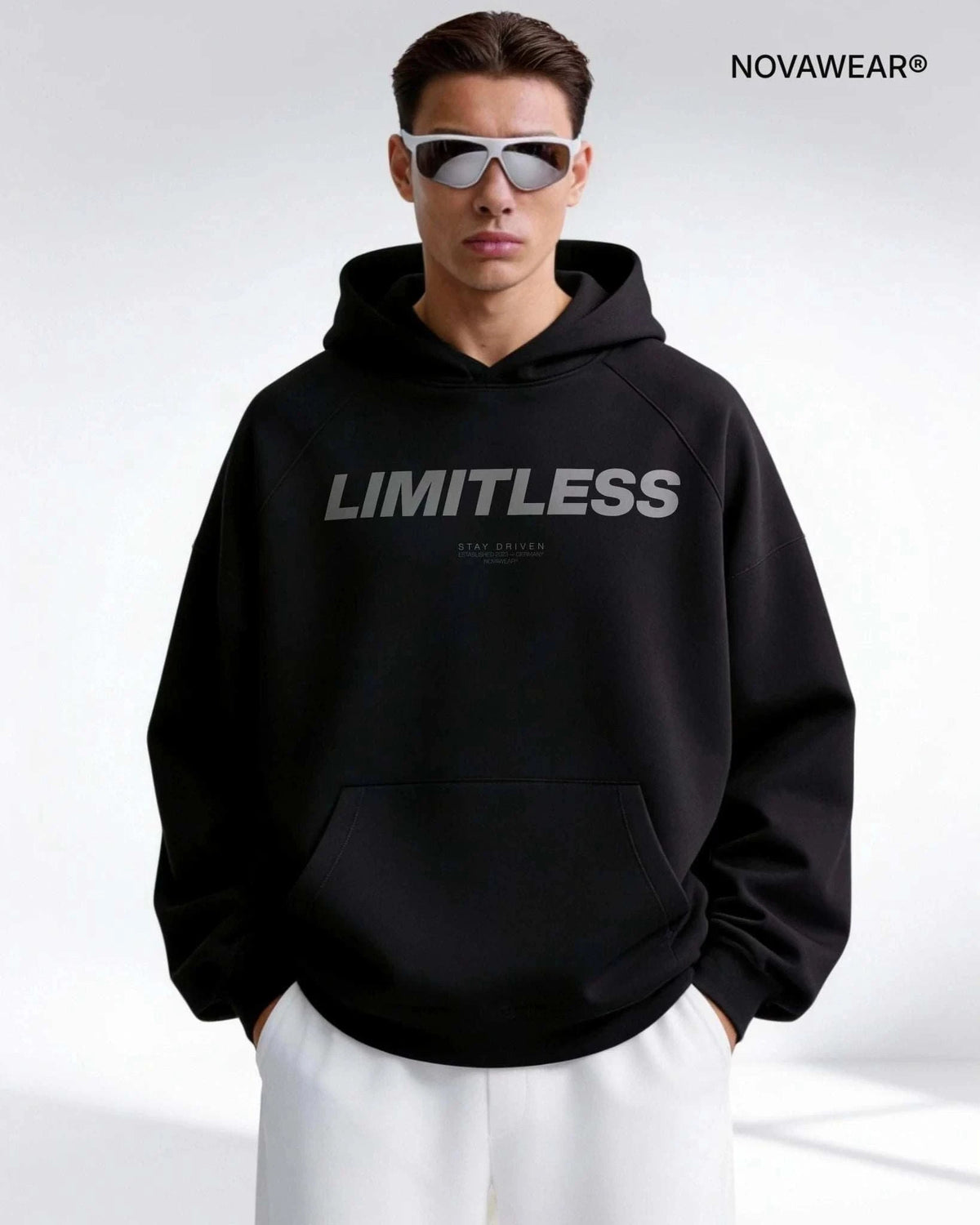 LIMITLESS SCRIPT HOODIE Oversized Hoodie Novawear
