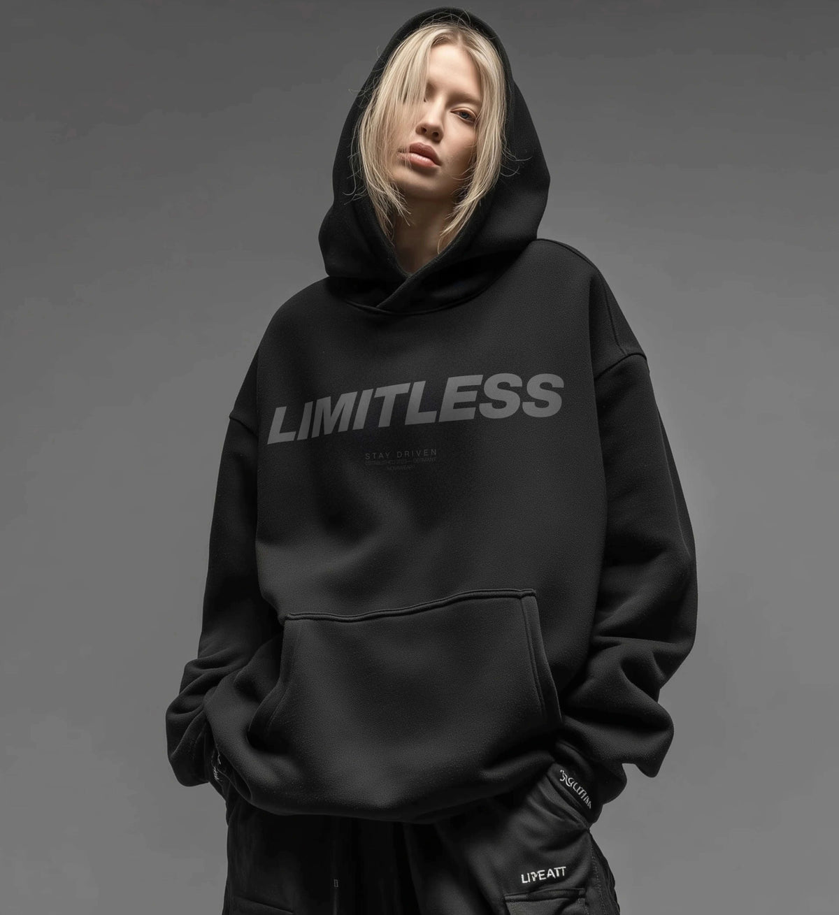 LIMITLESS SCRIPT HOODIE Oversized Hoodie Novawear