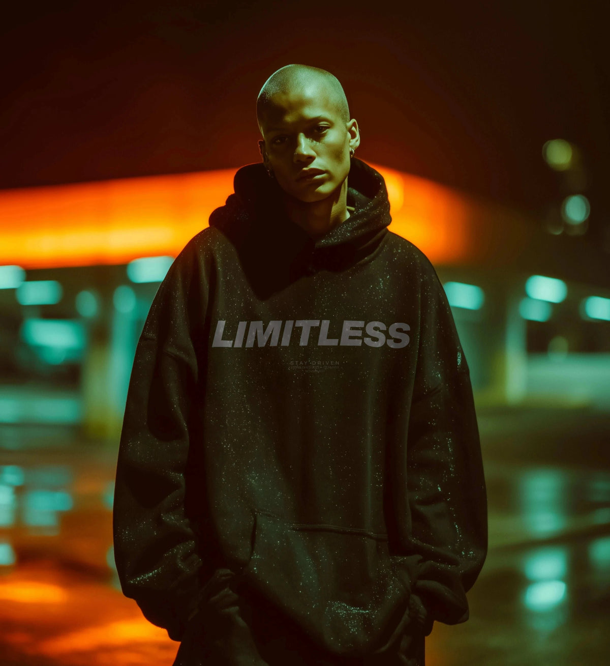 LIMITLESS SCRIPT HOODIE Oversized Hoodie Novawear