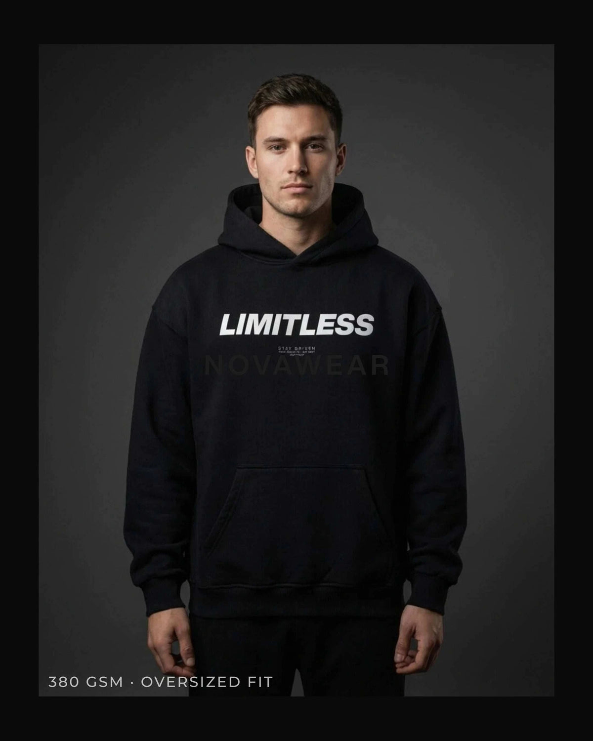 LIMITLESS SCRIPT HOODIE Oversized Hoodie Novawear