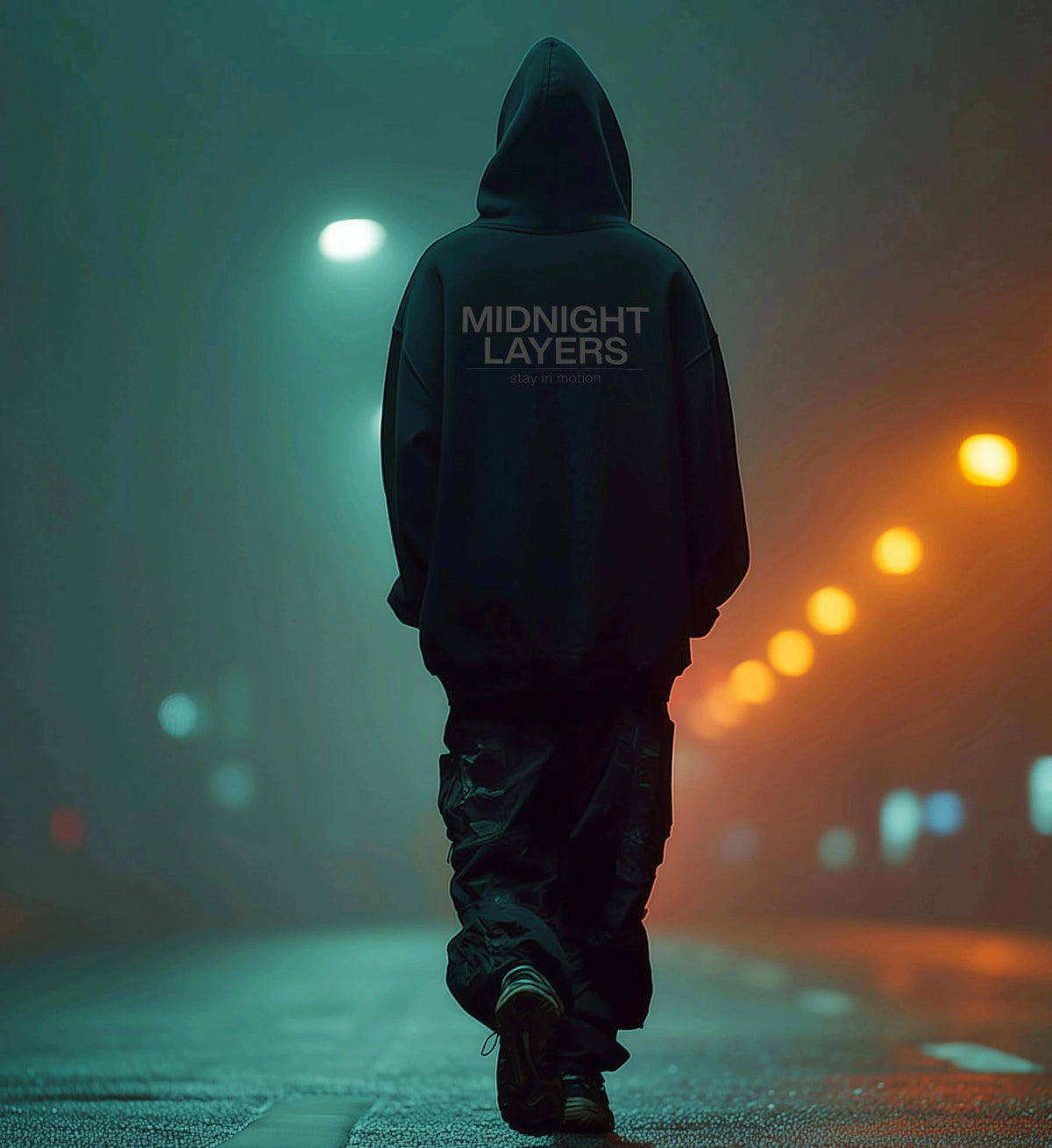 MIDNIGHT LAYERS HOODIE Oversized Hoodie Novawear