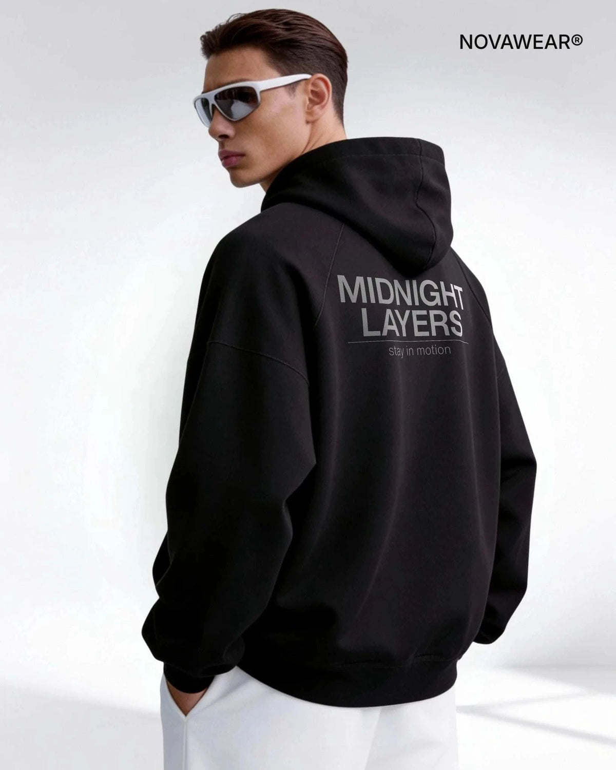 MIDNIGHT LAYERS HOODIE Oversized Hoodie Novawear