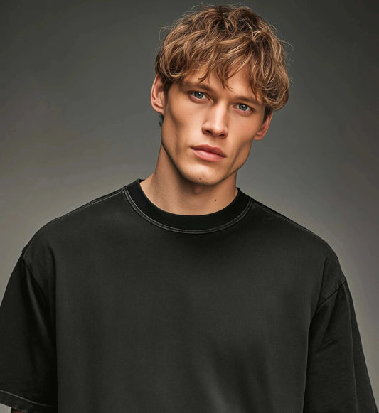 MIDNIGHT LAYERS TEE – Backprint Edition Oversized T-Shirt Novawear