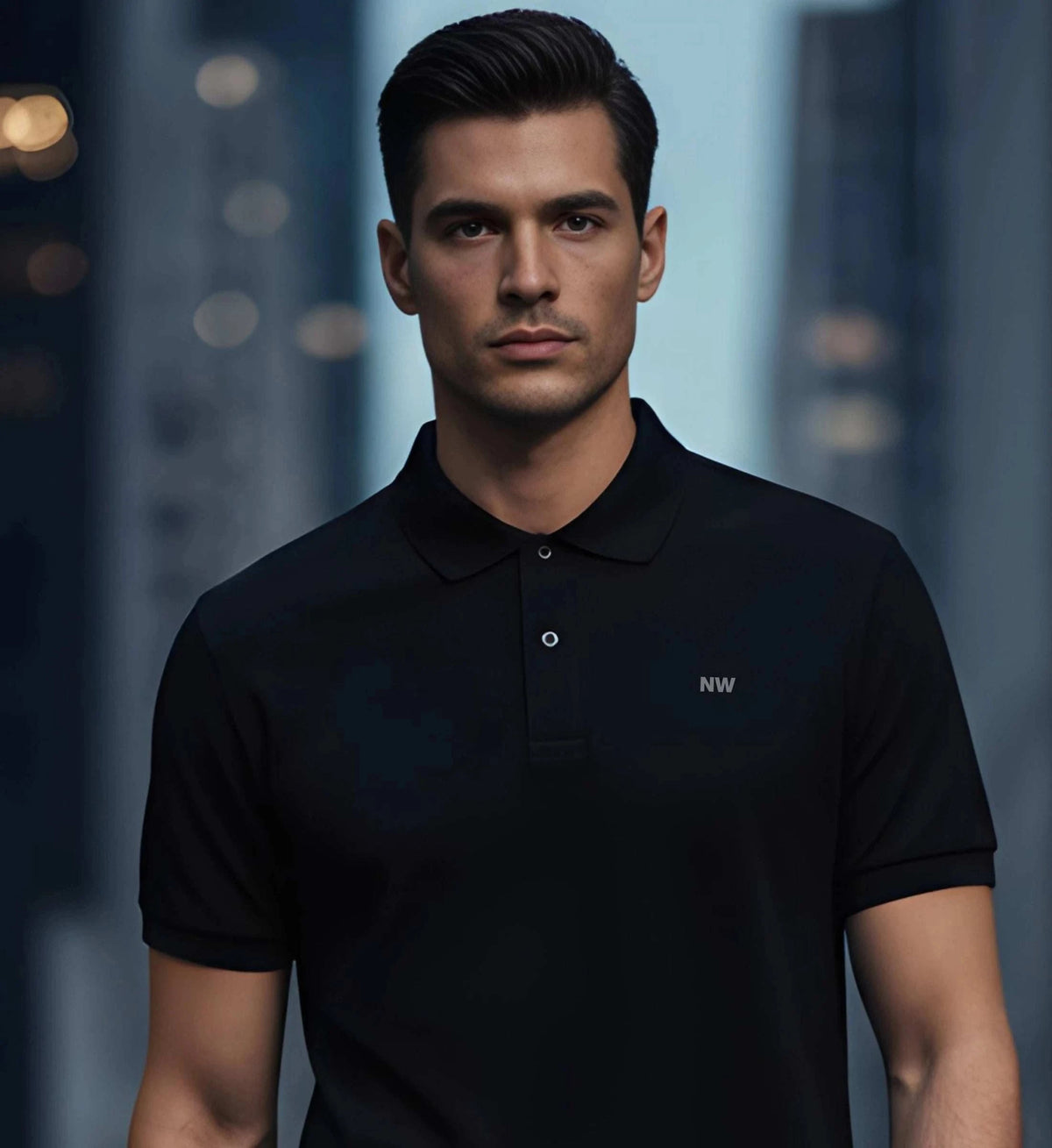 MIDNIGHT POLO – Dark Layers Edition Poloshirt Stick Novawear
