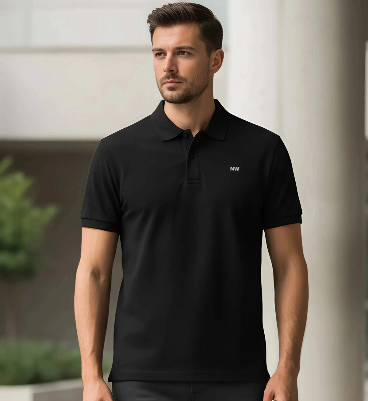 MIDNIGHT POLO – Dark Layers Edition Poloshirt Stick Novawear