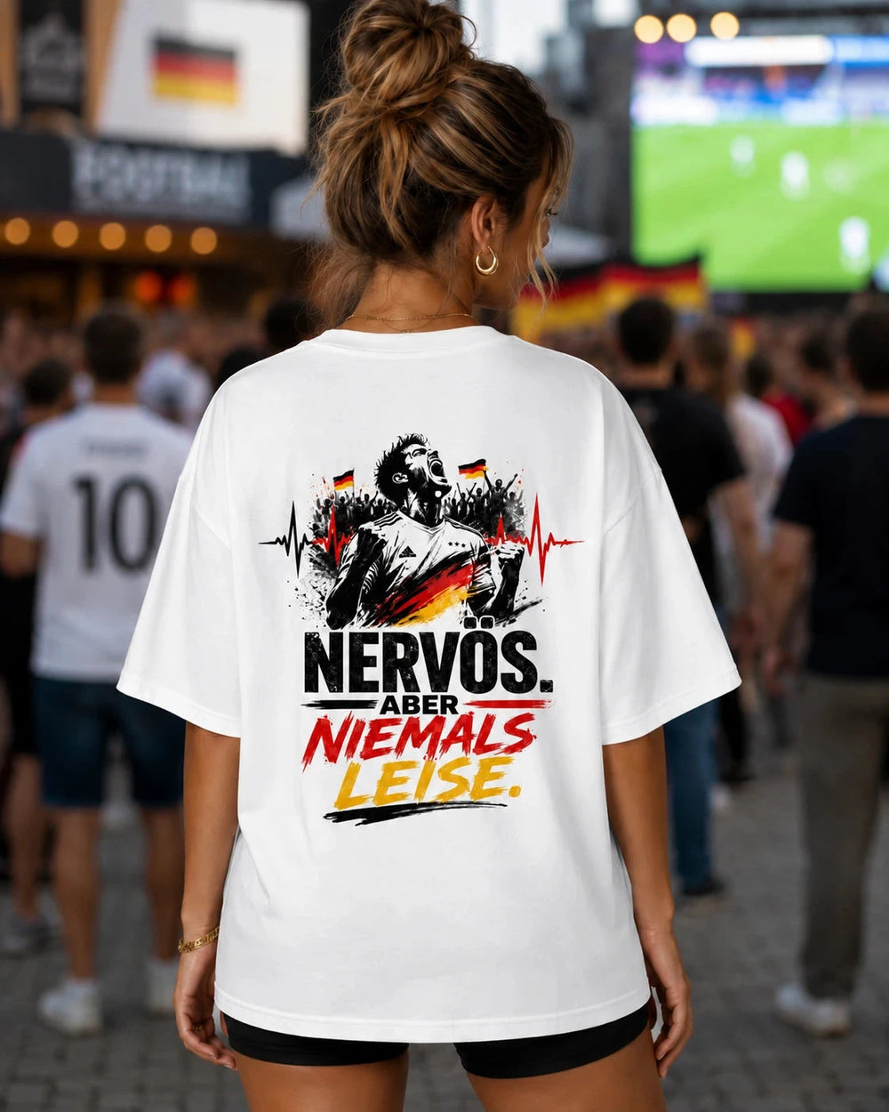 Nervös. Aber niemals leise. Oversized Shirt Oversized T-Shirt Novawear
