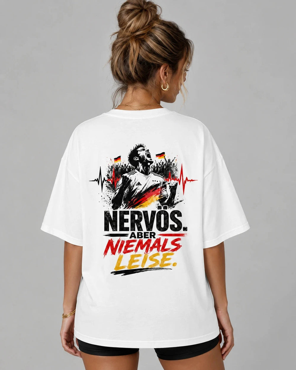 Nervös. Aber niemals leise. Oversized Shirt