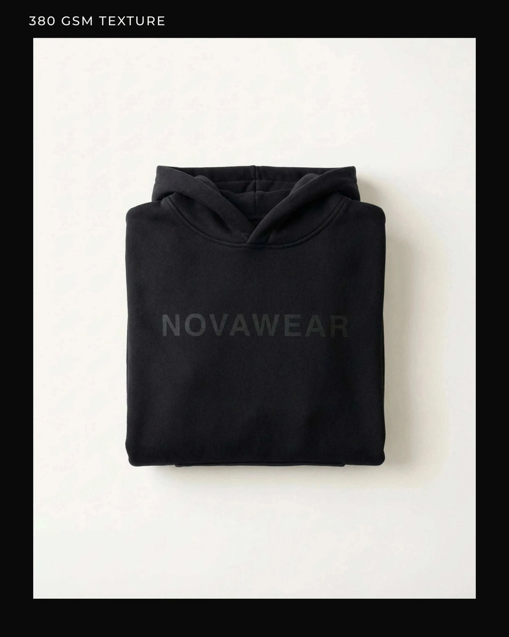 NOVA CORE HOODIE – Black Edition Oversized Hoodie NOVAWEAR