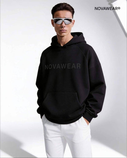 NOVA CORE HOODIE – Black Edition Oversized Hoodie NOVAWEAR