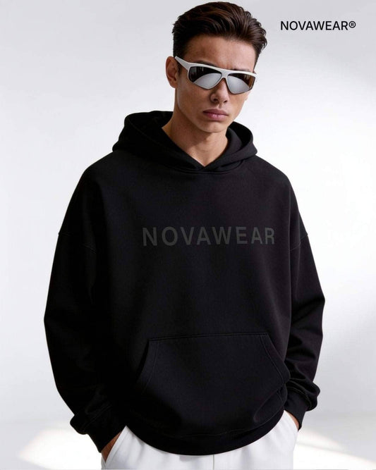 NOVA CORE HOODIE – Black Edition Oversized Hoodie NOVAWEAR