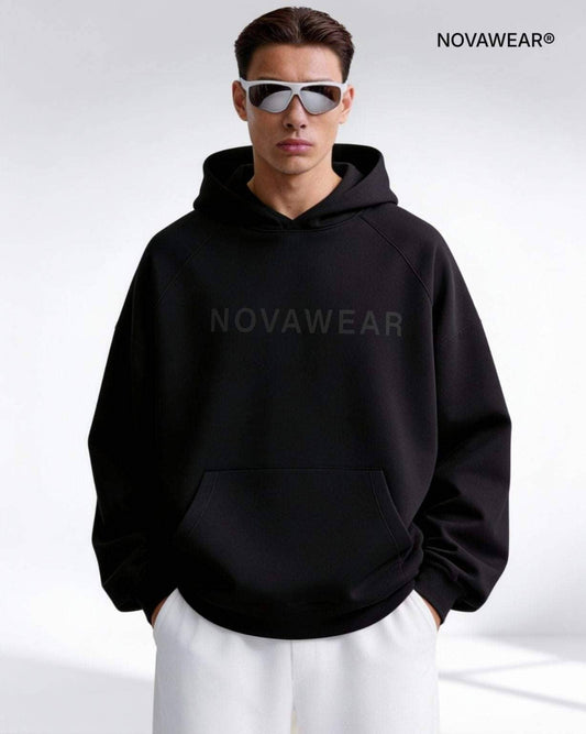 NOVA CORE HOODIE – Black Edition Oversized Hoodie NOVAWEAR