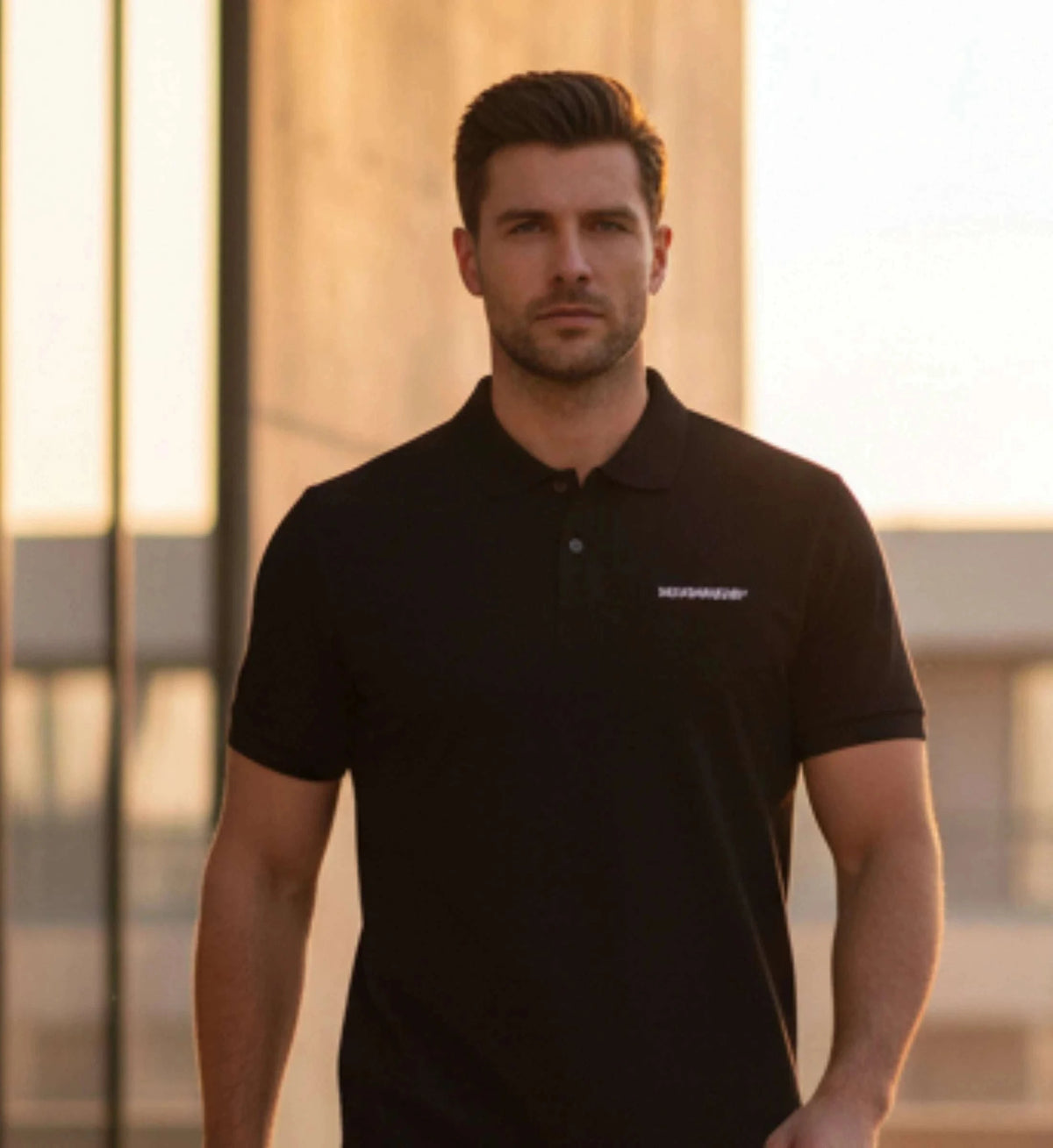 NOVA CORE POLO – Black Edition Poloshirt Stick Novawear