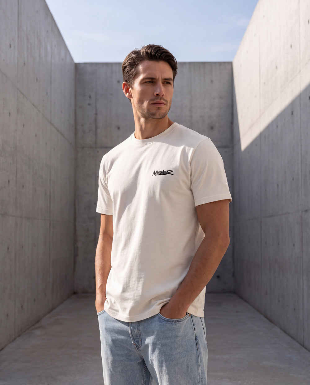 
NOVAWEAR Coreframe Premium Shirt in Natural Raw – Frontansicht