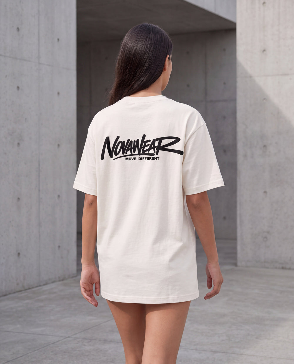 
NOVAWEAR Coreframe Premium Shirt in Natural Raw – Rückenansicht
