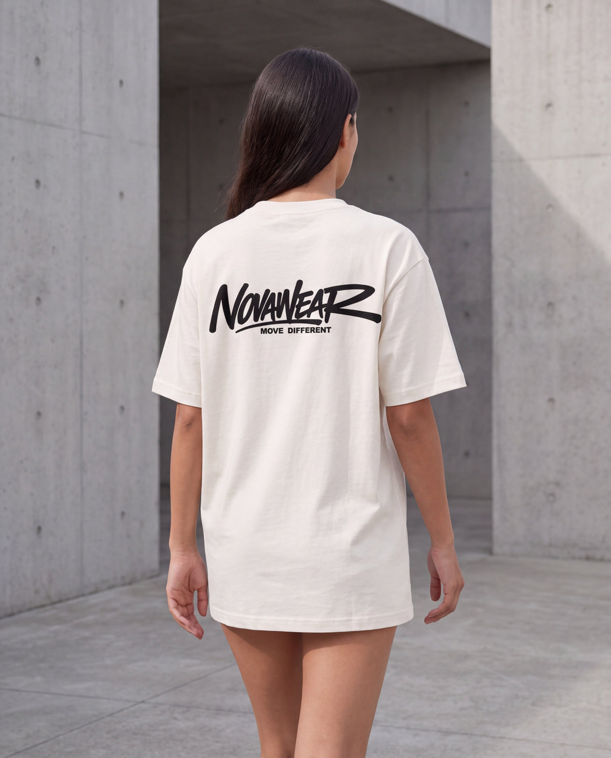NOVAWEAR Coreframe Premium Shirt in Natural Raw – Rückenansicht
