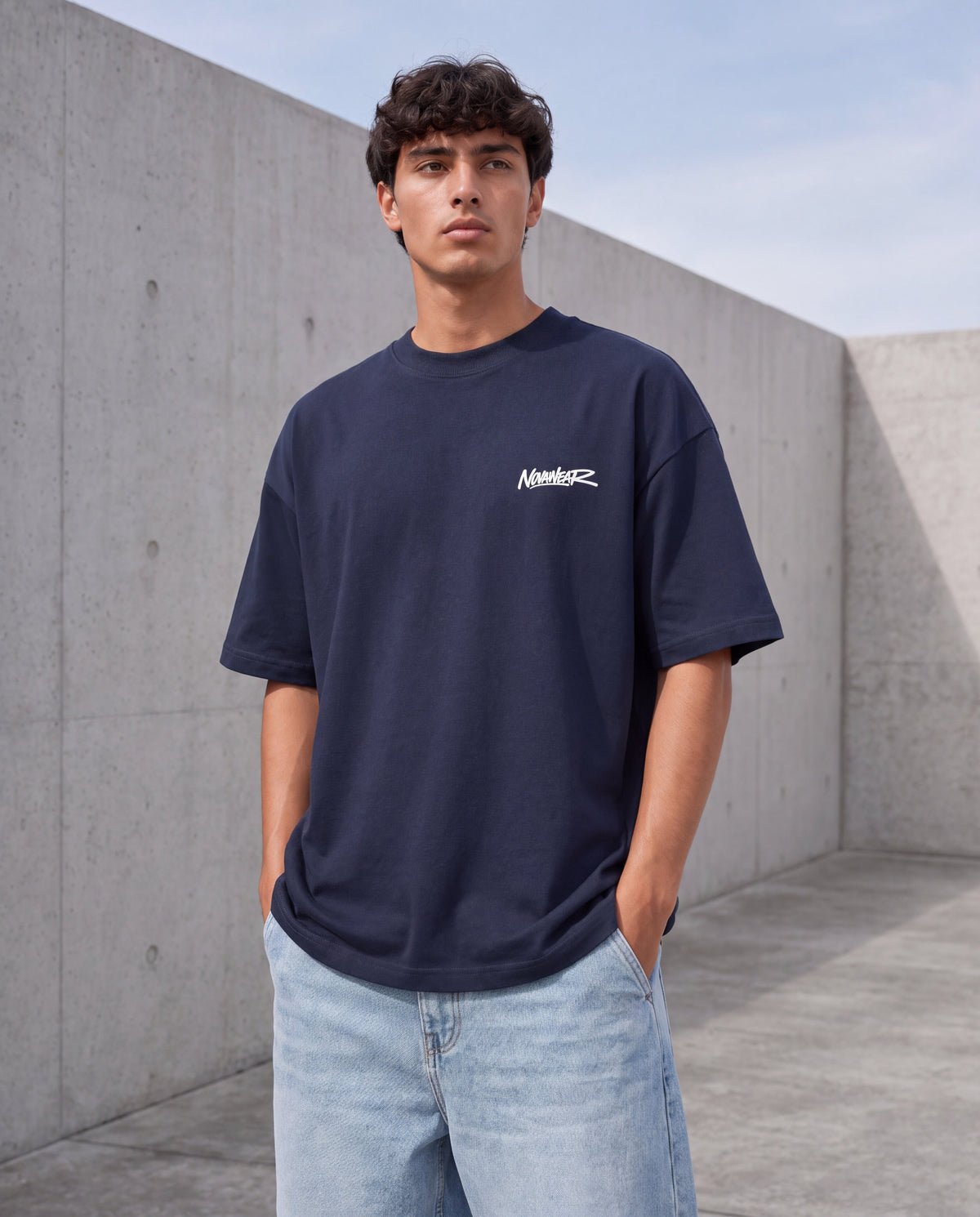 NOVAWEAR Coreframe Premium Shirt in French Navy – Frontansicht