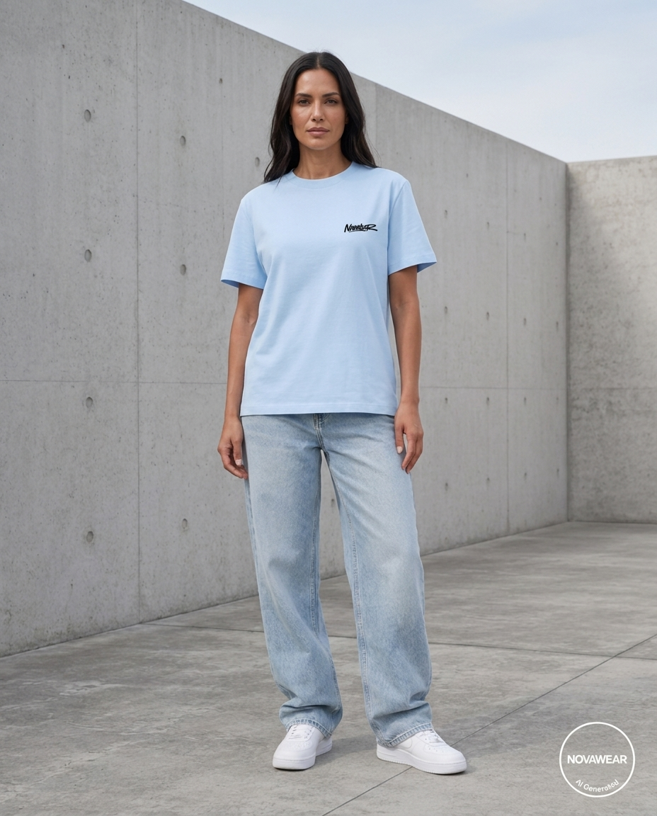 Image for color: sky blue | Front | NOVAWEAR Pureform Organic Damen Shirt