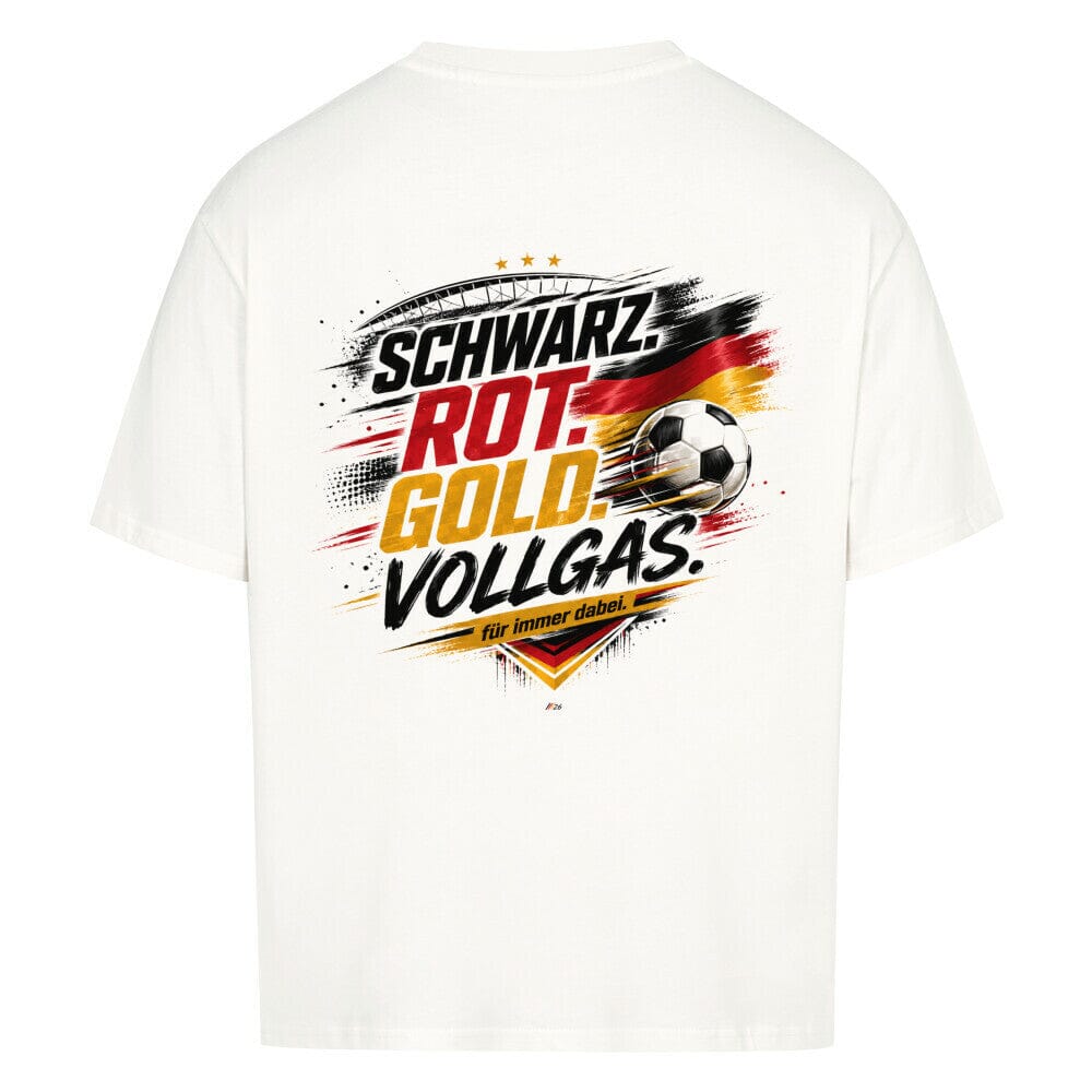 Schwarz-Rot-Gold Vollgas Oversized Shirt T-Shirt MarketPrint