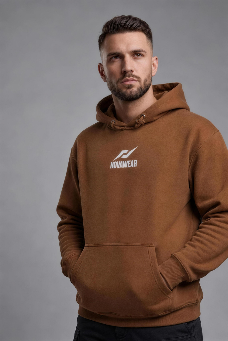 SIGNET Classic Hoodie Braun Vorderseite