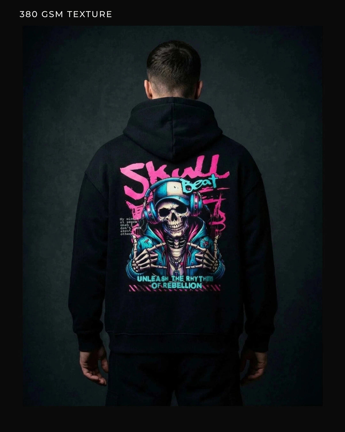 Skull Beat Oversized Hoodie Oversized Hoodie Novawear