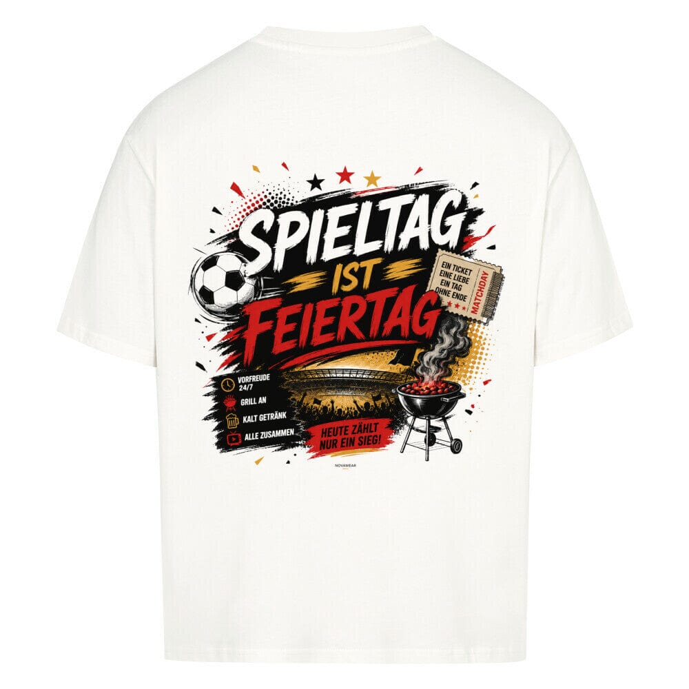 Spieltag ist Feiertag Oversized Shirt Oversized T-Shirt Novawear
