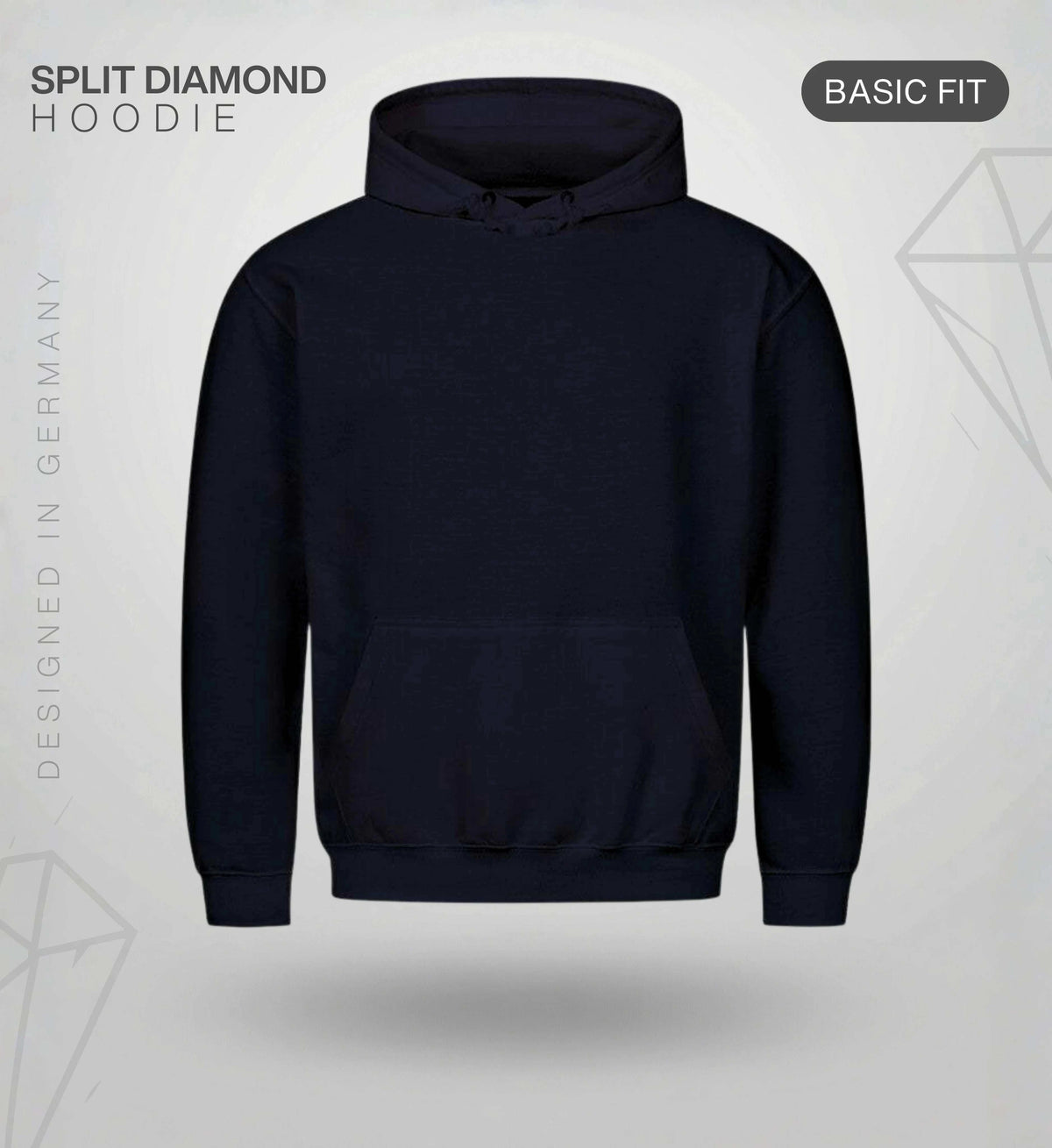 Split Diamond Hoodie – Cyan Hoodie Novawear