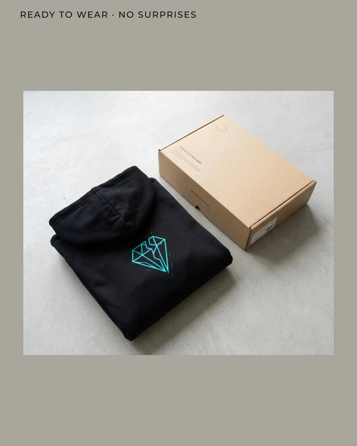 Split Diamond Hoodie – Cyan Hoodie Novawear