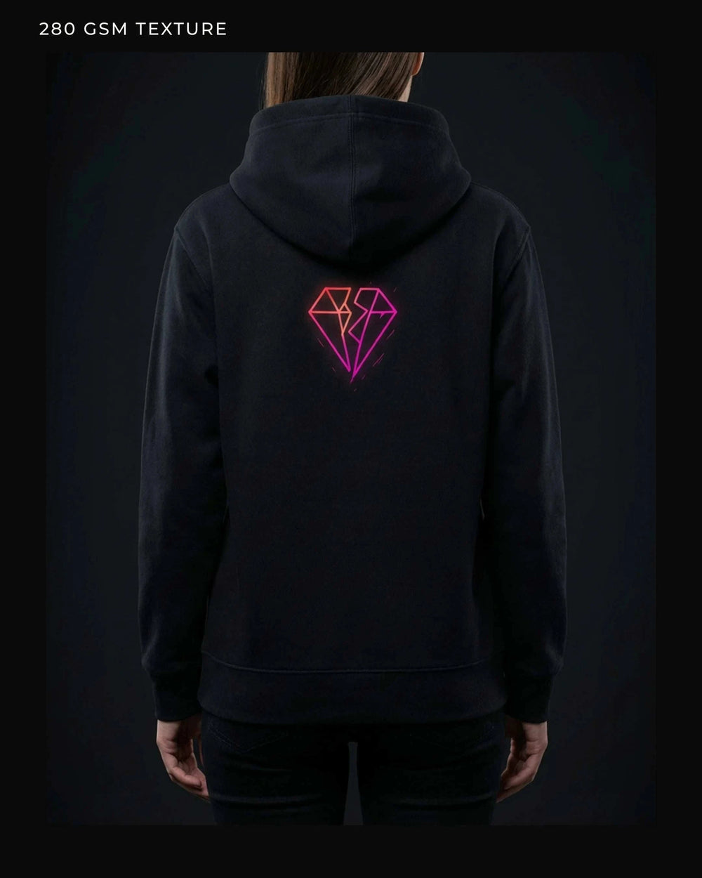 Split Diamond Hoodie – Magenta Hoodie Novawear