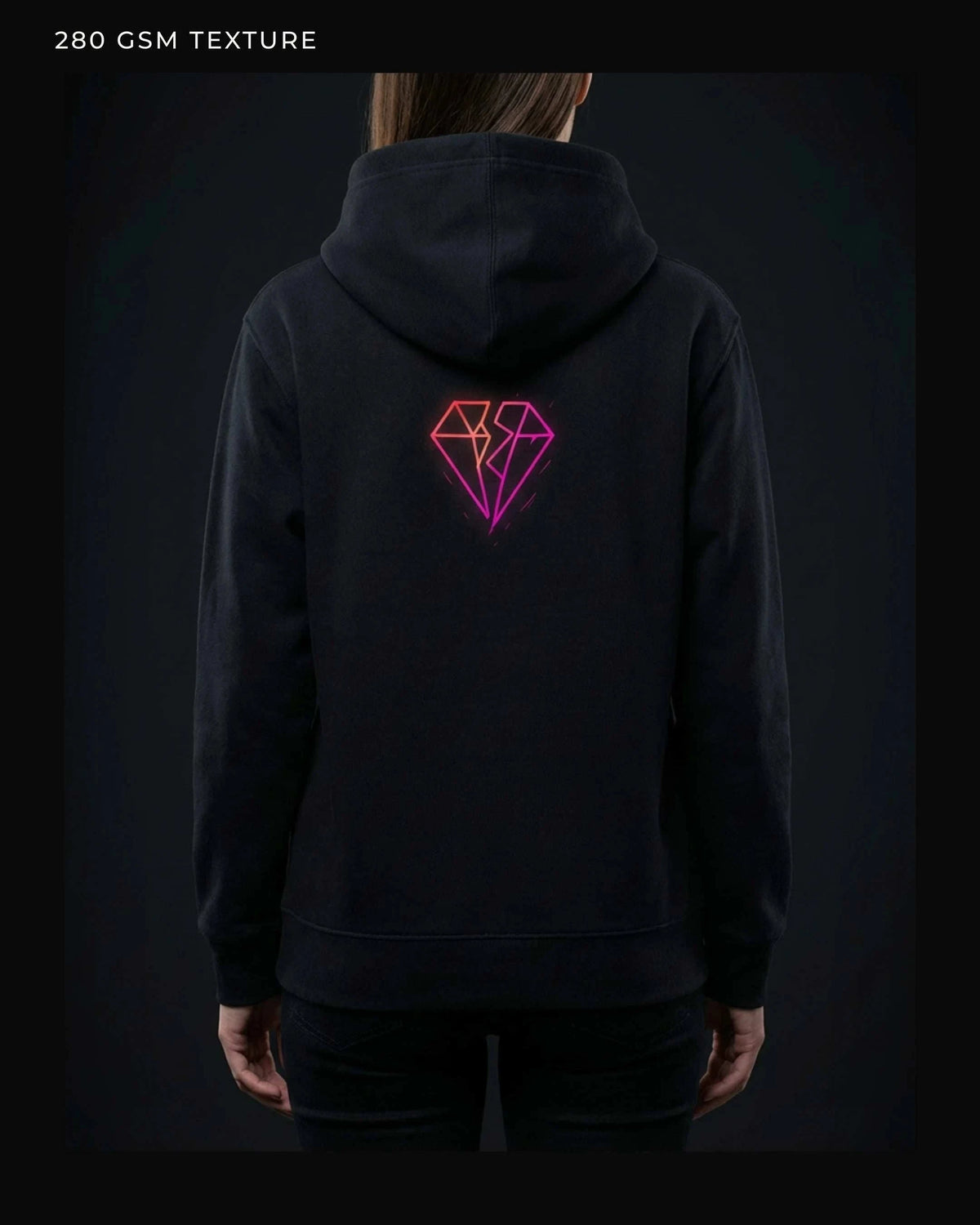 Split Diamond Hoodie – Magenta Hoodie Novawear