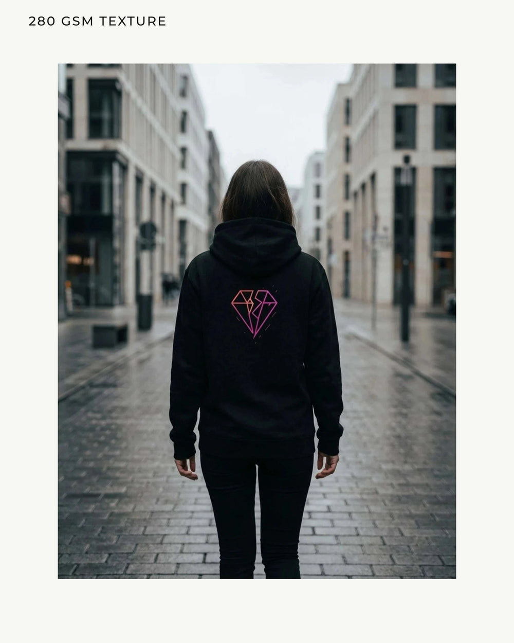 Split Diamond Hoodie – Magenta Hoodie Novawear