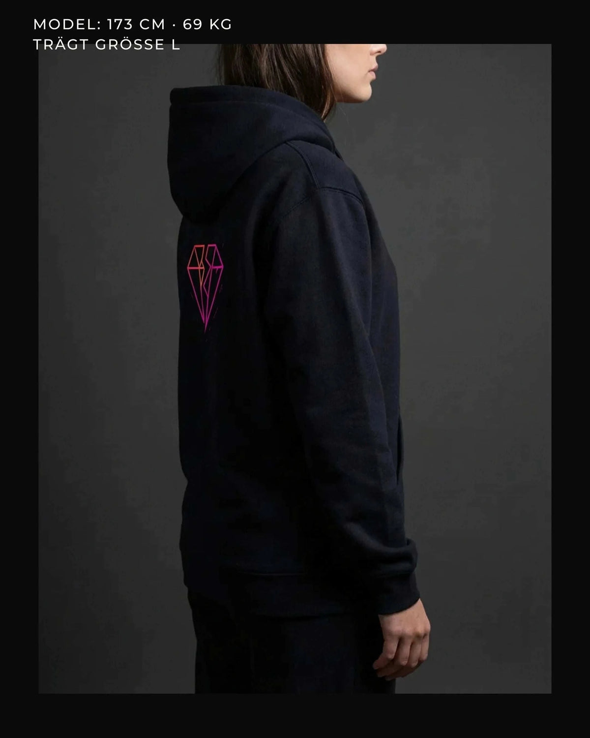Split Diamond Hoodie – Magenta Hoodie Novawear