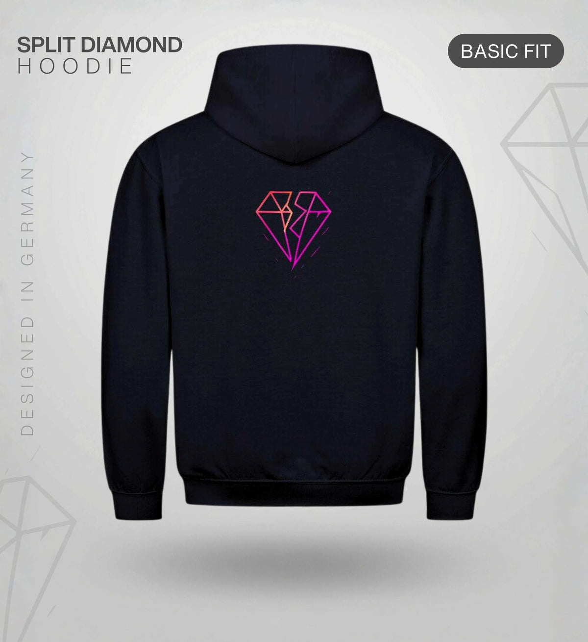 Split Diamond Hoodie – Magenta Hoodie Novawear