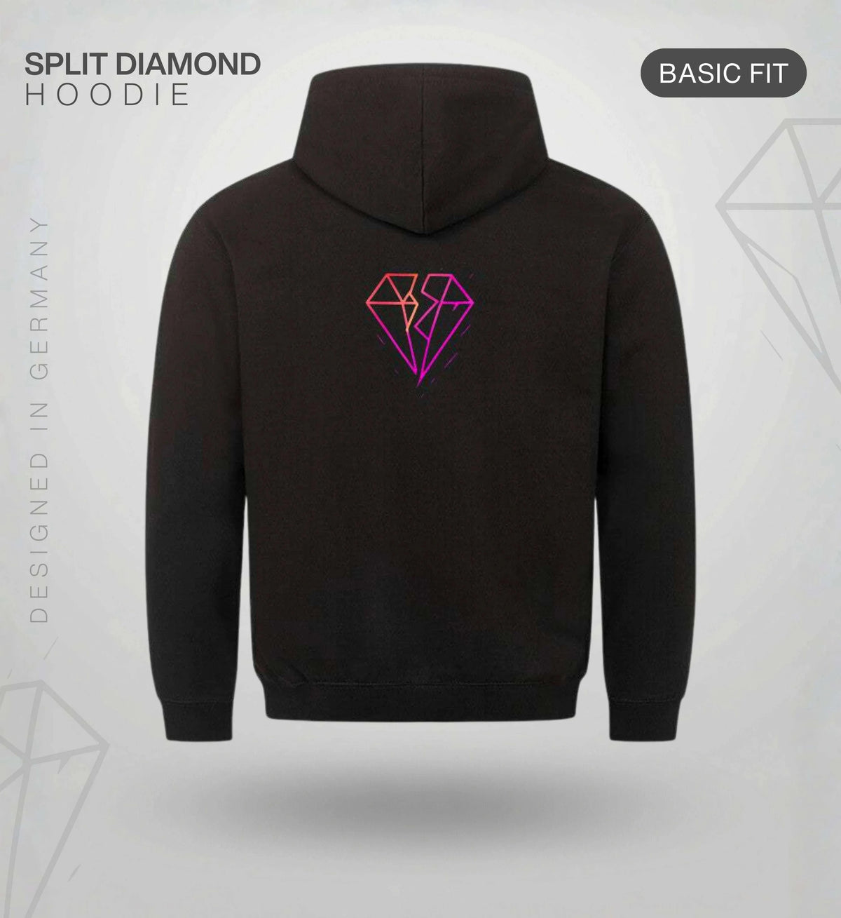 Split Diamond Hoodie – Magenta Hoodie Novawear