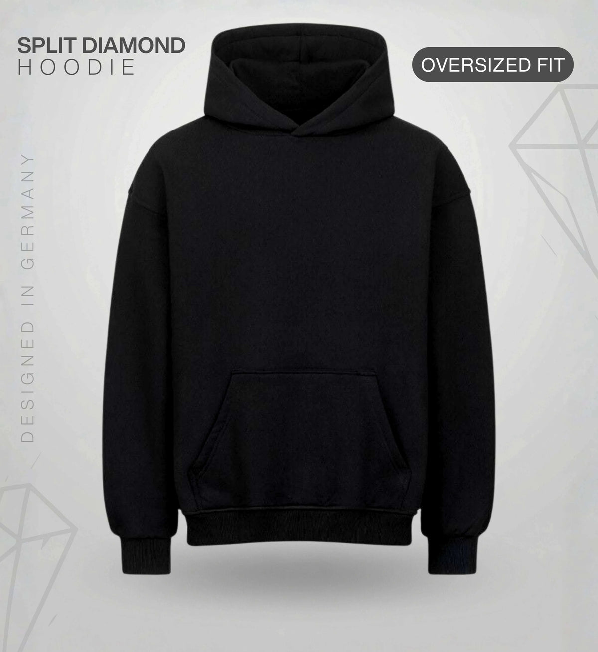 Split Diamond Ikarus Hoodie – Cyan Hoodie Novawear