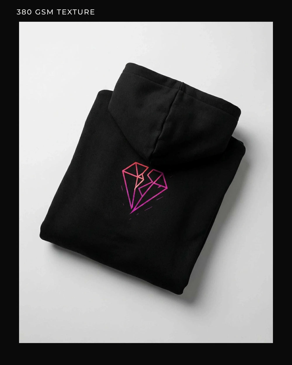 Split Diamond Ikarus Hoodie – Magenta Oversized Hoodie Novawear