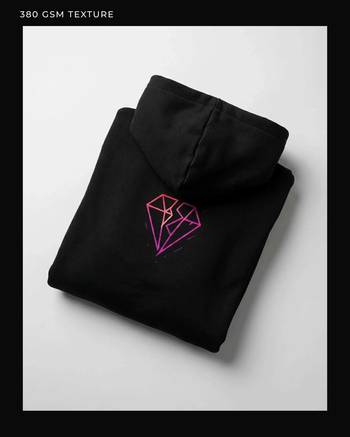 Split Diamond Ikarus Hoodie – Magenta Oversized Hoodie Novawear