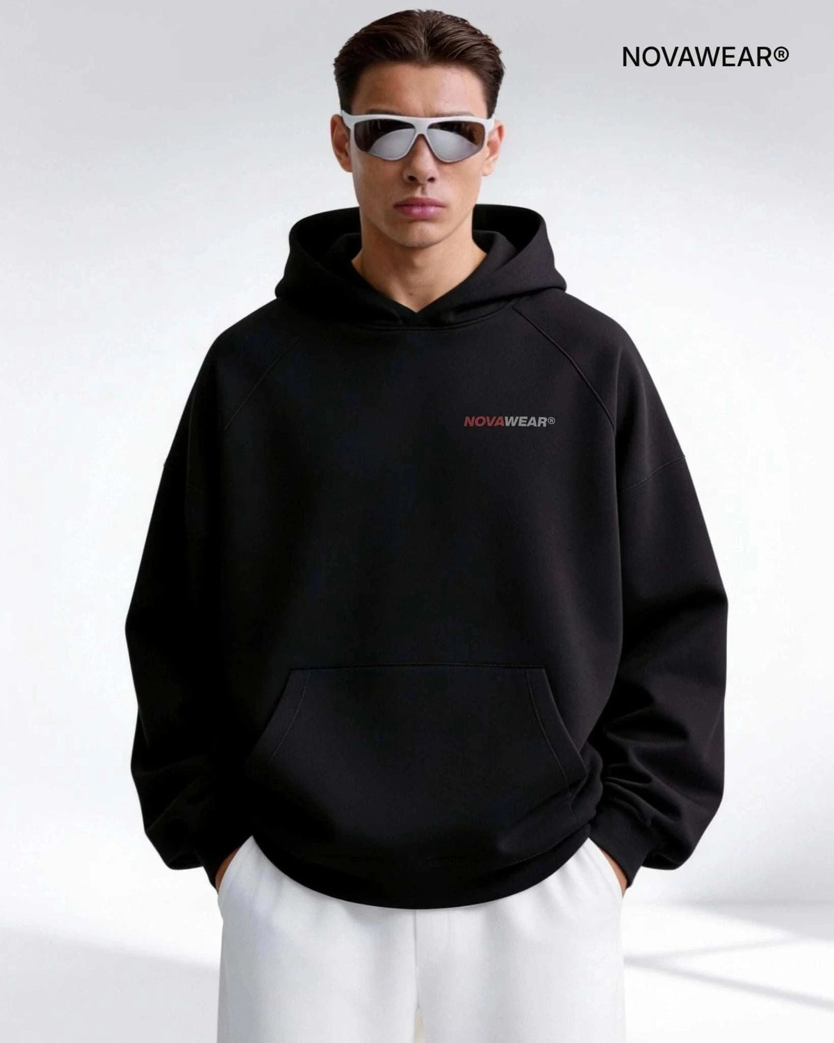 VISION HOODIE – Frontprint Edition (380 GSM Oversized) Oversized Hoodie Novawear