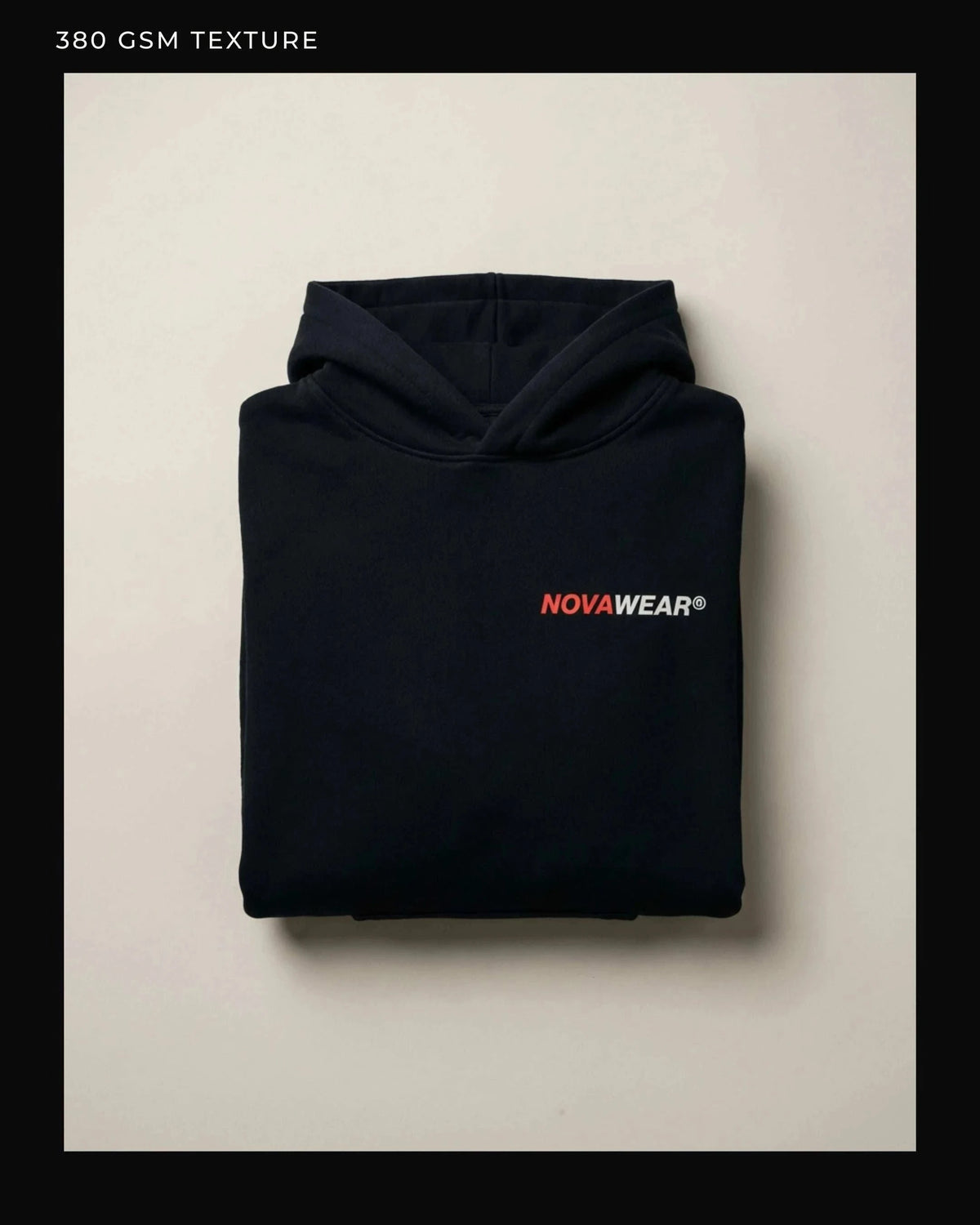 VISION HOODIE – Frontprint Edition (380 GSM Oversized) Oversized Hoodie Novawear